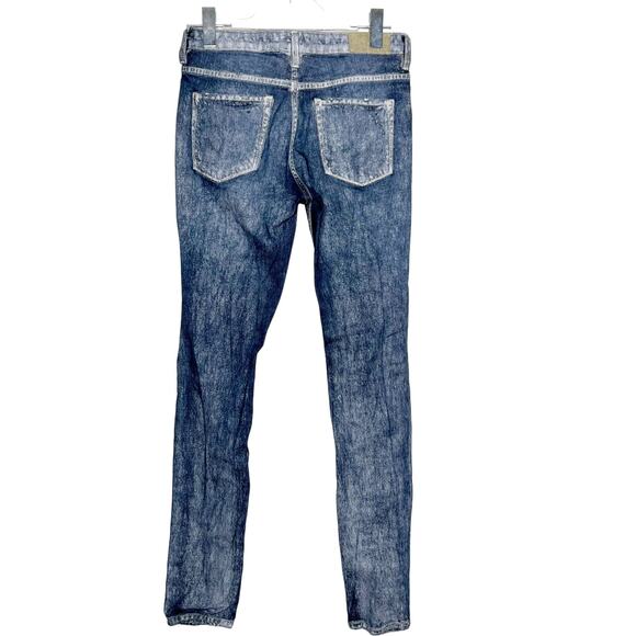 IRO JEANS Womens Iro Low Rise Skinny Jeans Stretch Distressed Bleached Size 27 - Picture 2 of 7